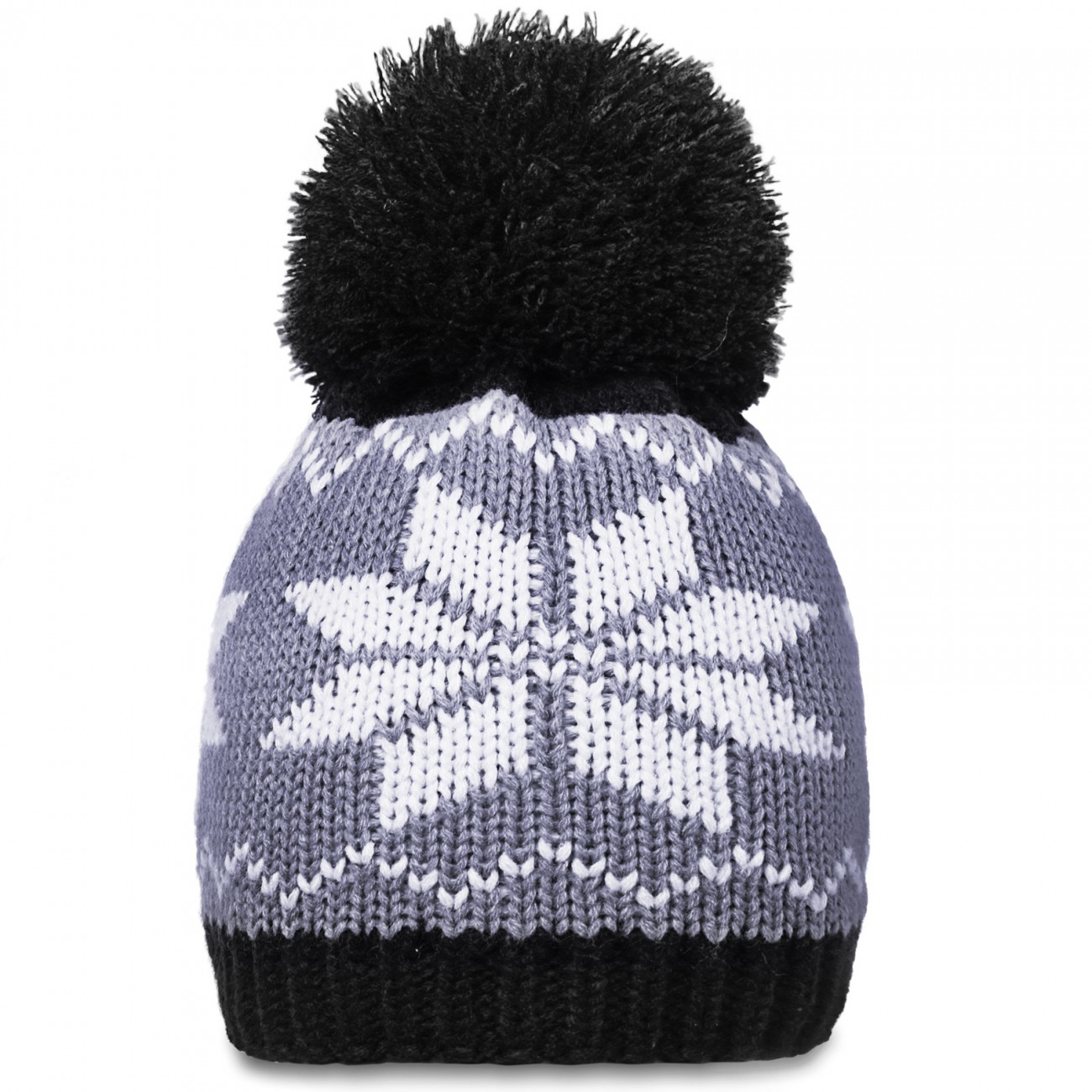 CASPAR Womens Winter Knitted Ski Hat Chunky Bobble with Pattern - many colour...
